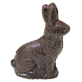 Lang’s Chocolates – Dark Chocolate Easter Bunny – Caramel Filled – 5.5” Tall – Perfect for Easter Baskets – Belgium Chocolate –Handcrafted–Gluten Free