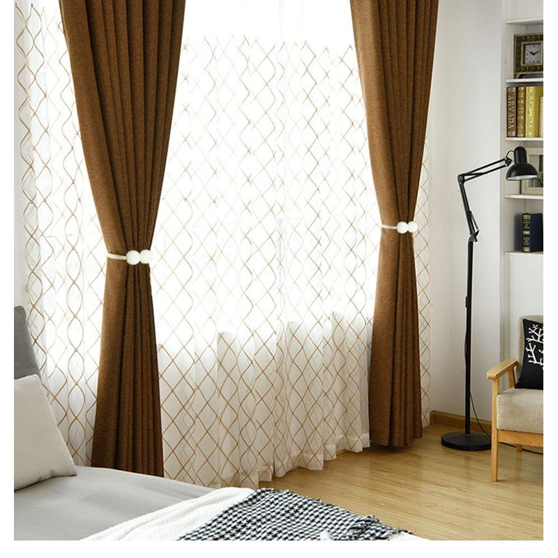 Magnetic Curtain Tie Backs & Clips - Rope Holders for