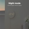 mooas Crayon Mini Digital Wall Clock, Modern Night Light Digital