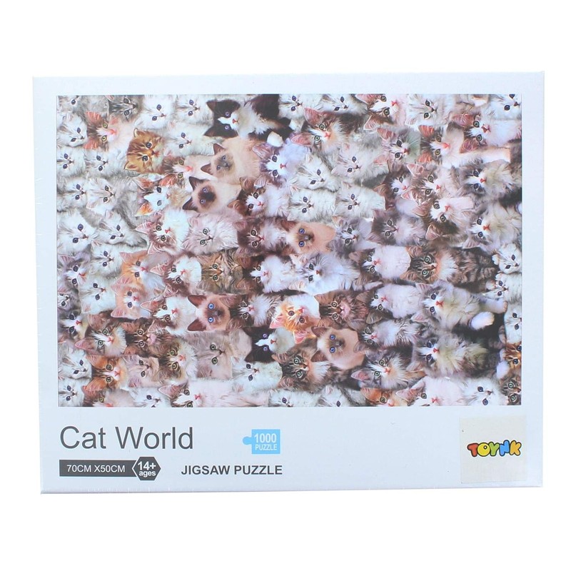 Cat World 1000 Piece Jigsaw Puzzle