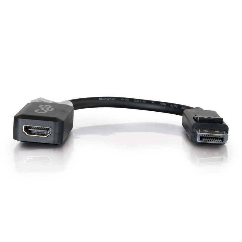C2G 20cm DisplayPort Male to HDMI Female Adapter Converter -