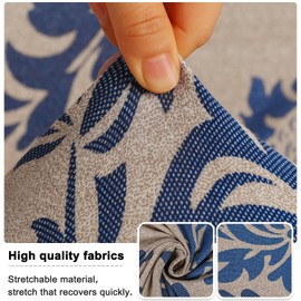 Lellen Wingback Chair Covers with Pattern - Stretch Wingback Side Chair Slipcover,Armless Wingback Chair Slipcover,Wingback Dining Chair Covers,Arm Chair Protector Cover for Room Home Kitchen（2PCS）