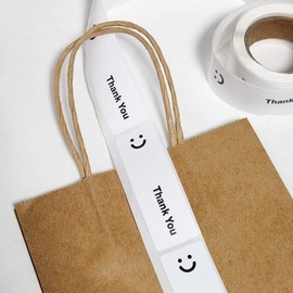 Gift packaging white box packaging stickers thank you stickers 120 white thank you stickers White 5ea