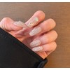 Mocha Shining Handmade Nail Tips - Almond Egg / 모카