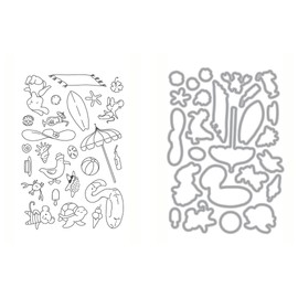 Ellen Hutson, Essentials by Ellen, Beach Day Stamp & Die Set Combo, Card Making, Stamping, Papercrafts, Die Cutting, Scrapbooking, DIY, Beach, Summer