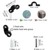 Wire Shelf Loop Clips 12Pcs Small Shelf Clips with Screws