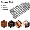 Boxonly 1 Pair Metal Bearing Drawer Slides Runners Draw Depth