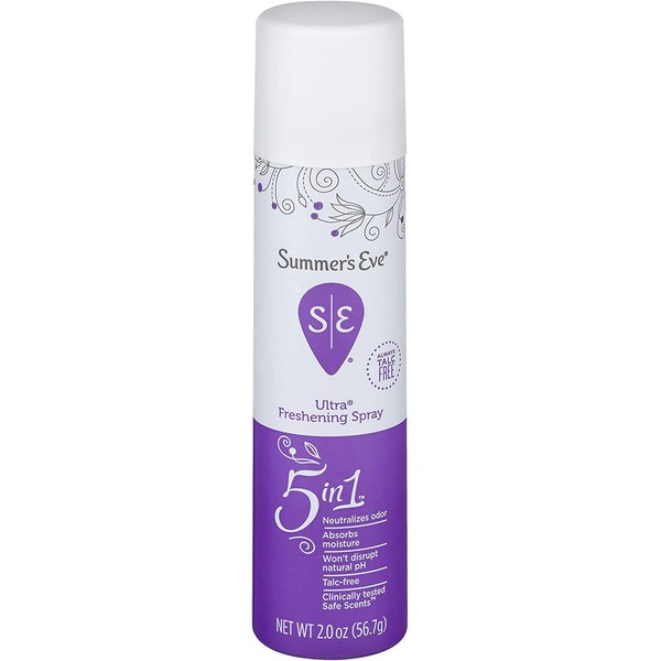 Summer's Eve Freshening Spray, Ultra, pH Balanced, Dermatologist & Gynecologist Tested, 2 Ounce, Pack of 7