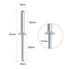 X AUTOHAUX 40 Pieces Aluminium Blind Rivets Pop Rivets 5