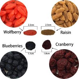 Meiwlong 100g Artificial Mixed Dried Fruit Home Kitchen Fake Wolfberry Blueberry Raisin Cranberry Combination Decoration Photography Props