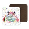 Coaster Hippo Wild Wildlife Animals Coasters Watercolour Art Gift Work