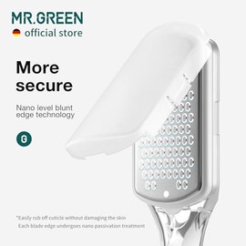 MR.GREEN - Herramientas de pedicura, lima de pies, escofinas para rascador de pies, con caja de almacenamiento, lima de acero inoxidable