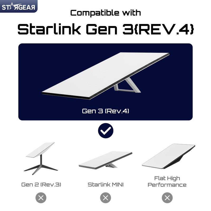 Starlink Gen 3 Mount, Starlink Standard Mounts Mobility Heavy Duty,