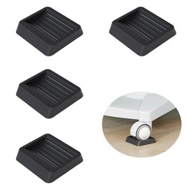 GOODCHI Caster Stoppers Fixed, Anti-Slip, Dent Prevention, Silent, Vibration Absorption, Floor Protection, Furniture Protection Pads, Chairs, Wheel Chocks, Set of 4