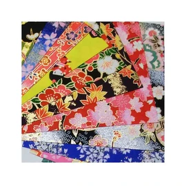 Yuzen Washi Paper 3.7" x 3.7", Japanese Chiyogami Washi Paper 30 Sheets