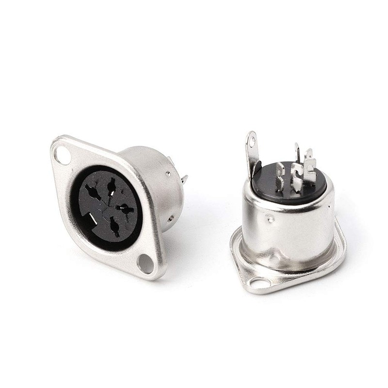 Dabixx 10 x MIDI Cable Connector DIN to Female Socket