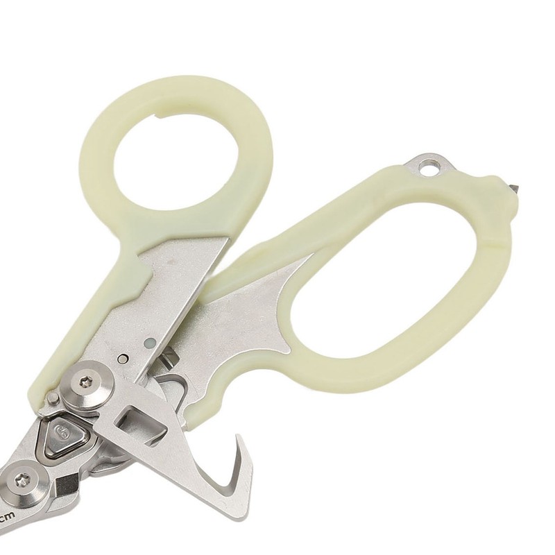 Emergency Response Shears Stainless Steel Luminous Multifunctional Foldable Scissors Pliers