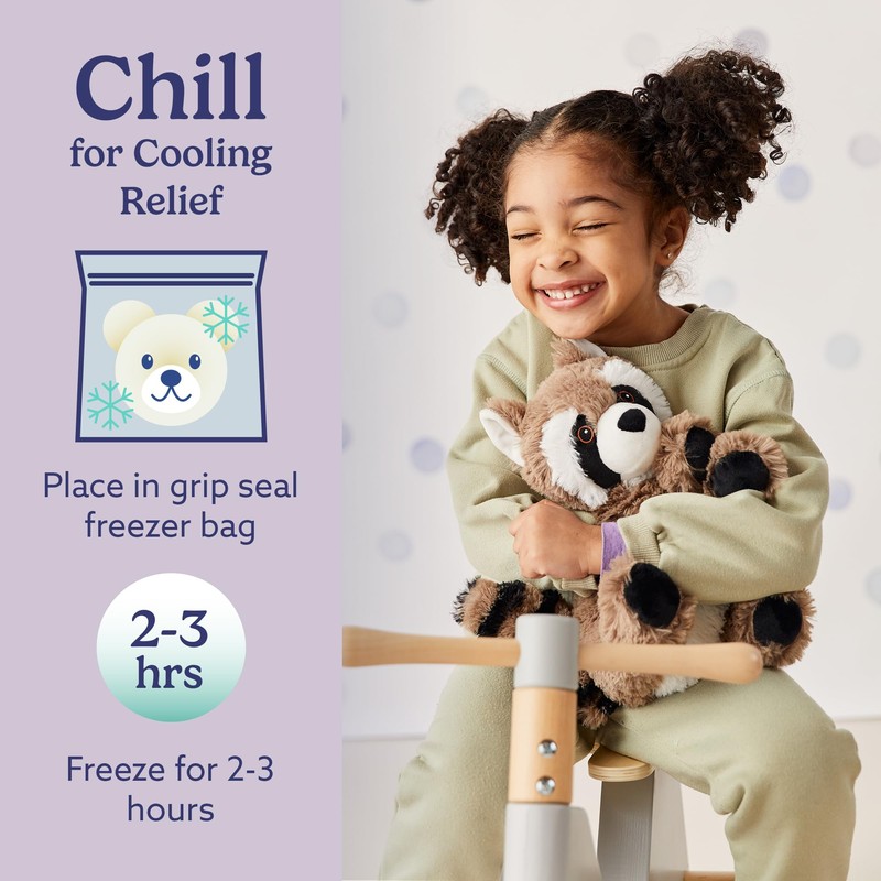 warmies Microwavable & Weighted Stuffed Animals, Raccoon - Heated Stuffed