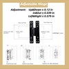 Riyhch 2 PCS 6 inch Hidden Door Hinge, Concealed Door