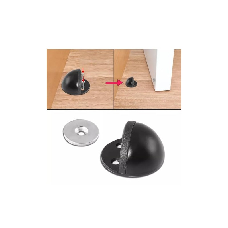 Tope de Puerta Magnético Piso, Tope Magnético Protector para Puerta