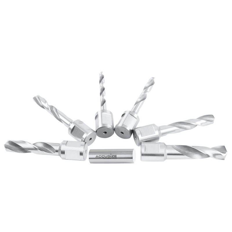 Accusize Industrial Tools 6pcs/Set H.S.S. Fully Ground Drill Sets with