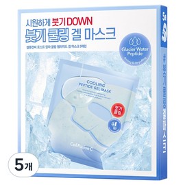 Cellfusionc Post Alpha Cooling Peptide Gel Mask, 5 Pieces, Pack of 5 / 셀퓨전씨 포스트 알파 쿨링 펩타이드 겔 마스크, 5개, 5개입