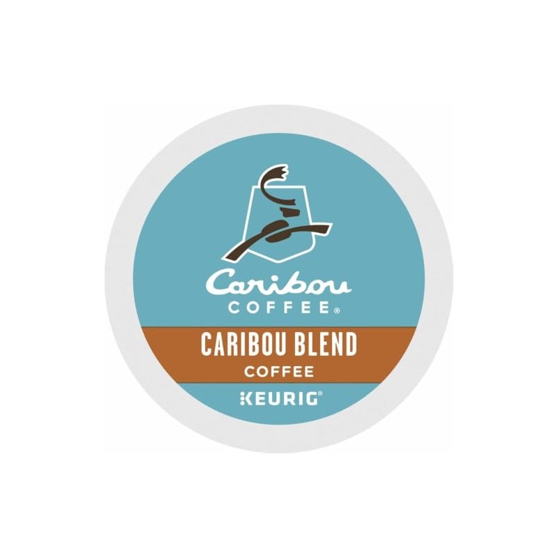 Caribou Coffee Caribou Blend, Single Serve Coffee K-Cup Pod, Medium