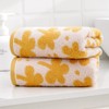 sense gnosis Clovers Pattern Yellow Hand Towels 100% Cotton Fall