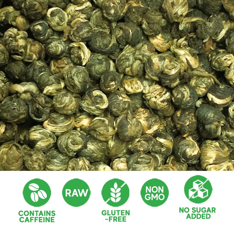 Sou Zen Jasmine Dragon Pearls | 30 Corn-Fiber Pyramid Tea