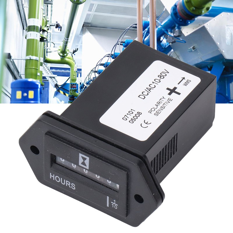 Hour Meter High Accuracy Data Storage Mechanical Hour Meter Gauge
