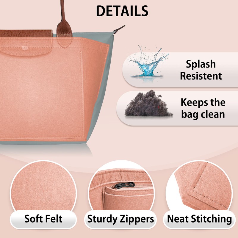 HomeGadget Bag Organiser for Longchamp Bag Size M - Le