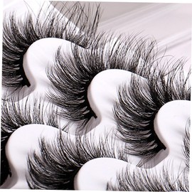 FRCOLOR Curly Faux Lashes Multi Volume False Eyelashes for Natural Makeup Looks for Home Use Professional Salons of Soft Reusable Lashes