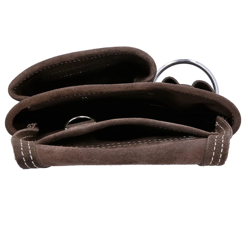 TOUGH MASTER Belt Tool Pouch, 3 Multi Pockets Suede Leather