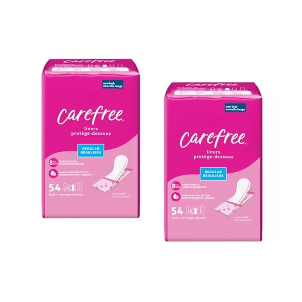 Carefree Carefree Acti-Fresh Regular 54 Ct. Unscented 2pk
