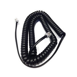 The VoIP Lounge Replacement 12 Foot Black Handset Cord for Polycom VVX Series IP Phone 101 150 201 250 300 301 310 311 350 400 401 410 411 450 500 501 600 601 1500