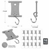16 Pcs S-Shaped Camping Hooks for RV Awning & Outdoor