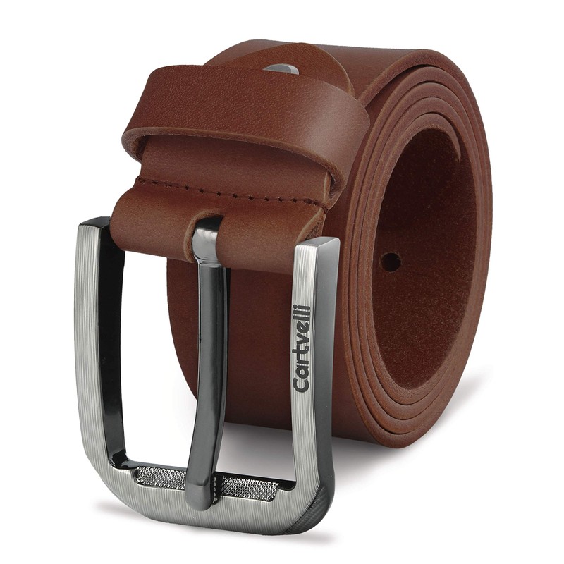 Cartvelli Premium Men's Leather Belt Made in Germany with Gift