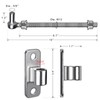 Insaga 10'' J Bolt Gate Hinge, Heavy Duty Gate Hinge