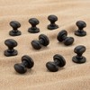 The Woodbury Lane 10 Pack Cabinet Knobs, Oval Drawer Pulls