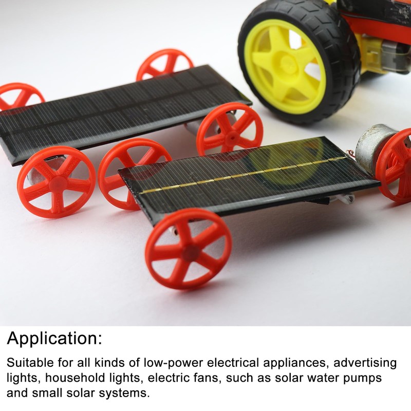 MECCANIXITY Mini Solar Panel Cell 3V 90mA 0.27W 62mm x
