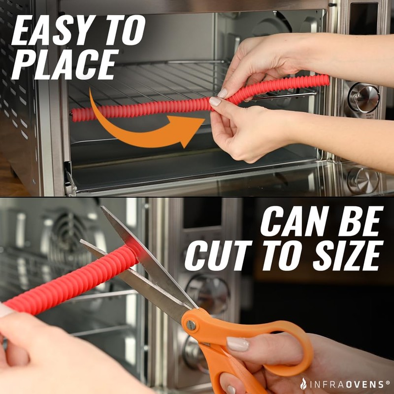 INFRAOVENS Oven Rack Guards and Silicone Push Pull Stick, Heat
