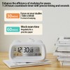 SUIOPPYUW Transparent Multi Functional Intelligent Electronic Alarm Clock for Checking