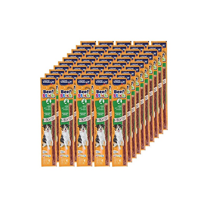 Vitakraft Bastoncini di manzo per cani con selvaggina 12 g