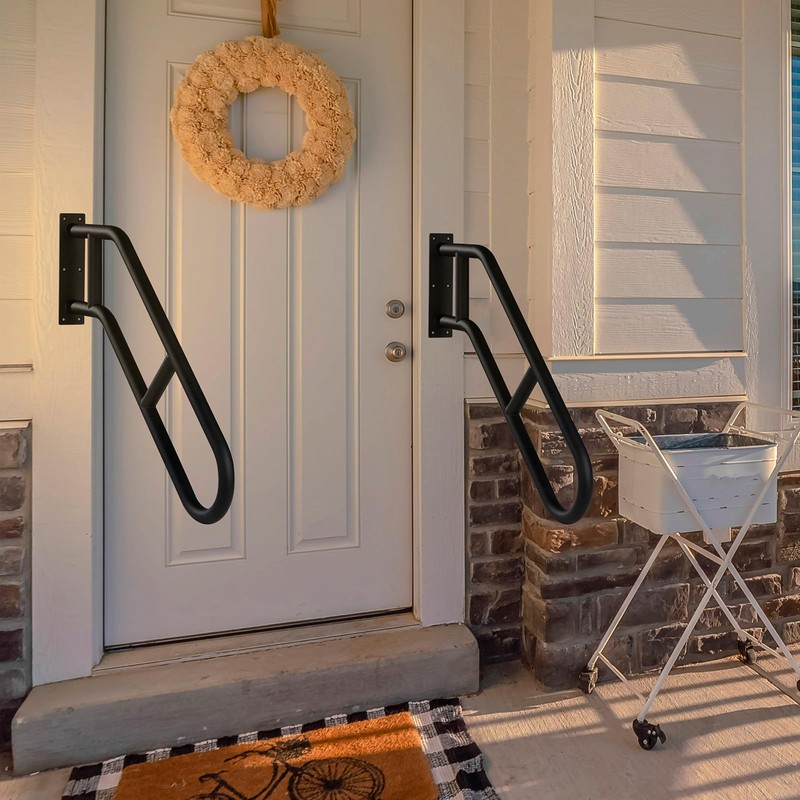 ROTHLEY Hand Rails for Outdoor Steps,Hand Rails for Elderly Porch