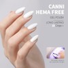 CANNI- Juego de 2 esmaltes de uñas en gel blanco