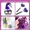 KIMOBER 325pcs Dark Purple Rhinestone Stickers,Self Adhesive Bling Gems Embellishment