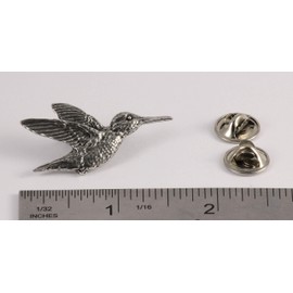 Handcrafted Antique Pewter Hummingbird Magnet for Personalizing Home Office School Classroom Refrigerator Whiteboard Locker - Made in USA - SKU B104MAG