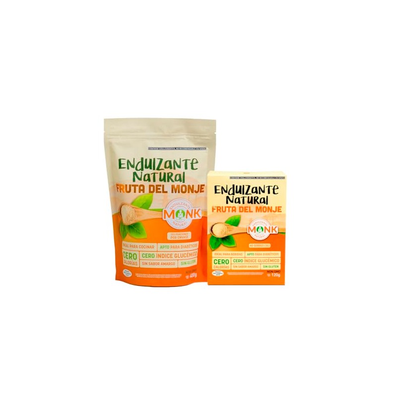 Monk®: Endulzante natural fruta del monje 400 g + Sobrecitos