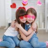 CAMIRUS 12Pcs Valentines Day Heart Headbands and Heart Shaped Sunglasses,