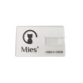 Mies' Credit Card Type USB CARD MEMORY Memory Card Type USB 2.0 (HSB) Business Card Holder Card Case Anti-lost USB Memory 32gb USB Memory 128gb Memory Stick USB Memory (32GB, Clear)